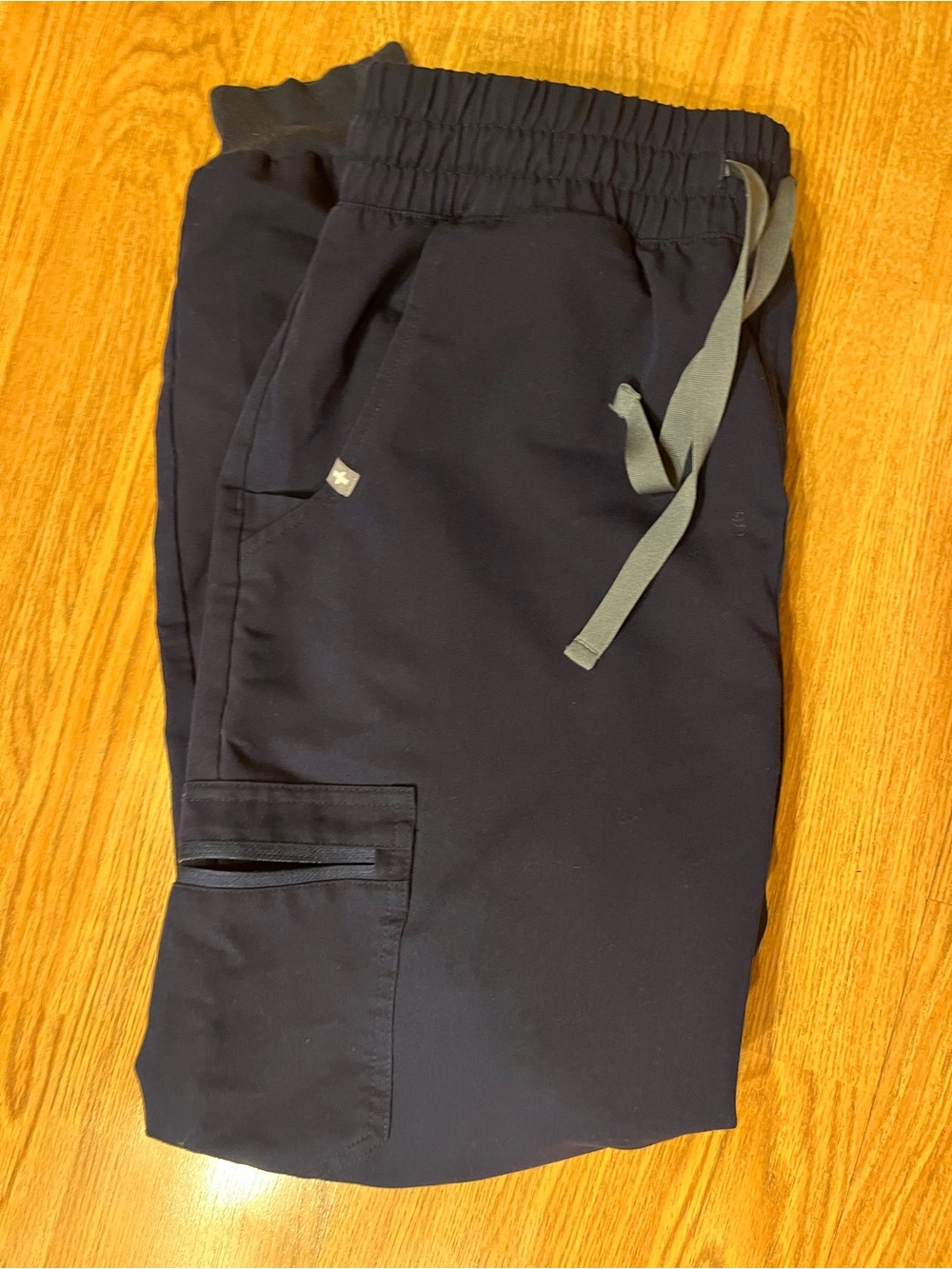 FIGS High Waisted Zamora Jogger Scrub Pants Navy Small Petite
